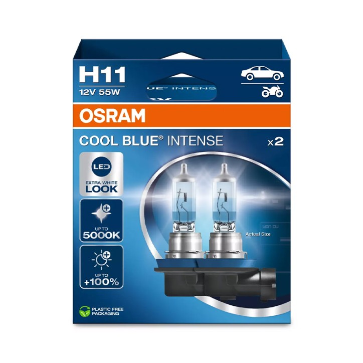 Kit 2 Lámparas H11 12V/55W OSRAM Cool Blue Intense® HB