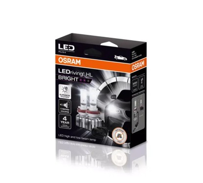 Kit 2 Lâmpadas LED H8/H11/H16/H9 12V/19W OSRAM LEDriving HL BRIGHT