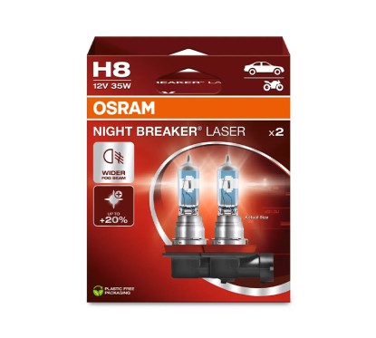 Kit 2 Lampes H8 12V/35W OSRAM Night Beaker® Laser HB
