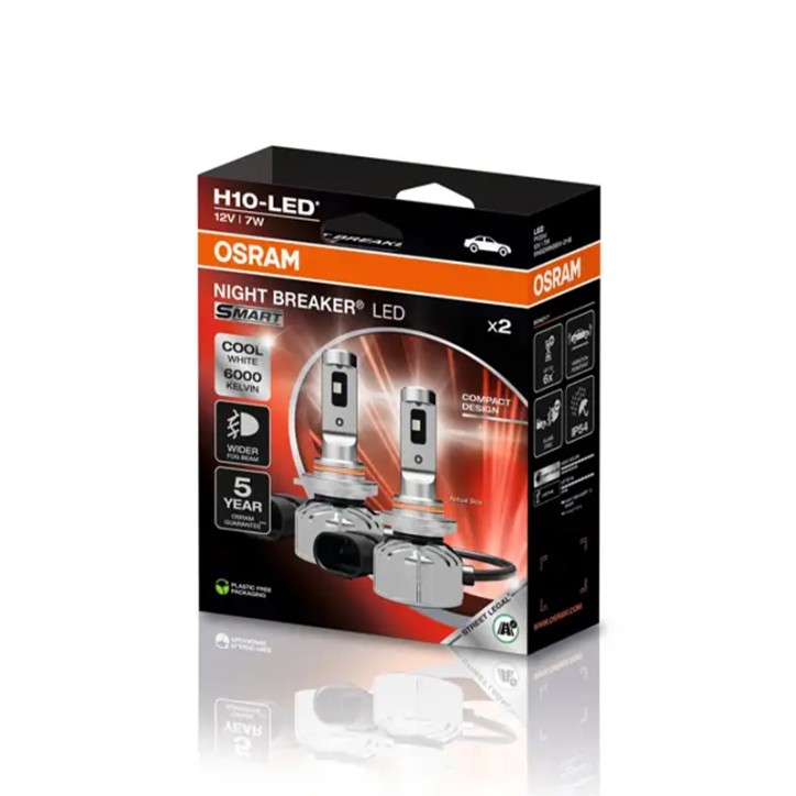 Kit 2 Lampes LED H10 12V/7W OSRAM Night Breaker LED SMART