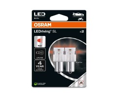 Kit 2 Lâmpadas LED P21W 12V/1.4W OSRAM LEDriving® SL RED Blister