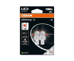 Kit 2 Lampes LED W16W 12V/1.4W OSRAM LEDriving® SL RED Blister