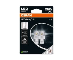 Kit 2 Lampes LED W16W 12V/2W OSRAM LEDriving® SL WHITE Blister