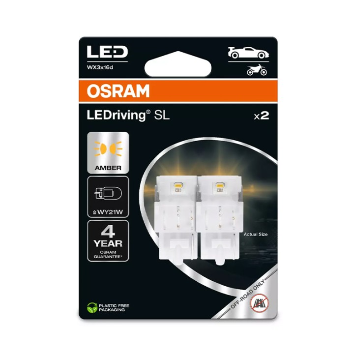 Kit 2 Lampes LED WY21W 12V/1.4W OSRAM LEDriving® SL Blister