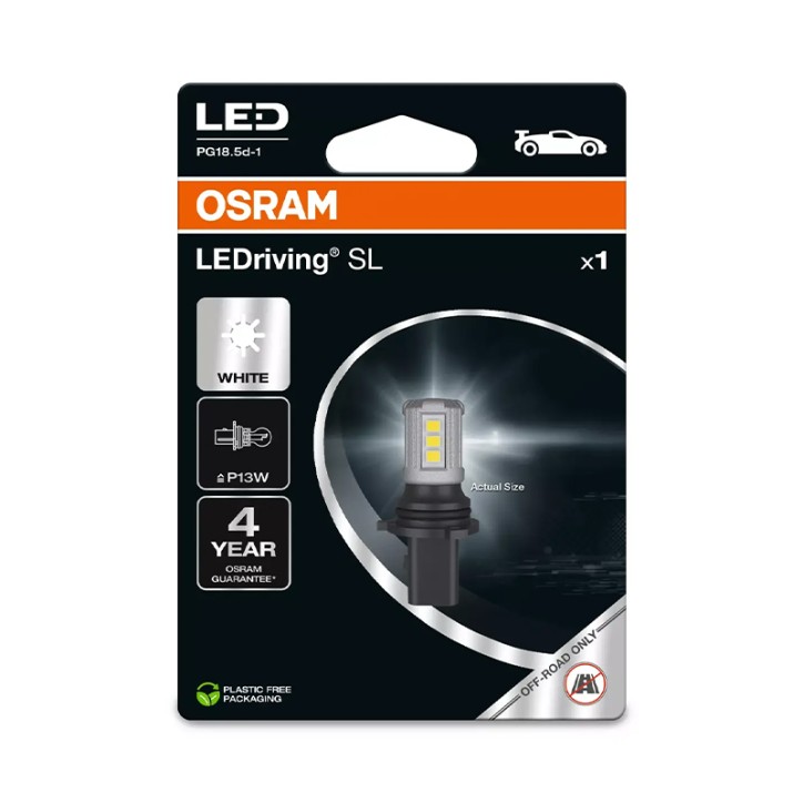 Lampe LED P13W 12V/1.6W OSRAM LEDriving® SL Blister