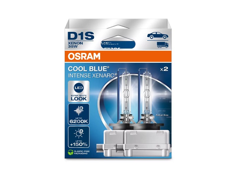 Kit 2 Lámparas Xenons D1S 85V/35W OSRAM Cool Blue Intense Xenarc® Next GEN HB Kit 2 Lámparas Xenons D1S 85V/35W OSRAM Cool Blue Intense Xenarc® Next GEN HB