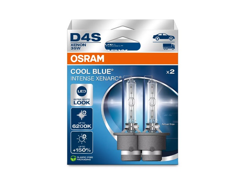 Kit 2 Lámparas Xenons D4S 42V/35W OSRAM Cool Blue Intense Xenarc® Next GEN HB Kit 2 Lámparas Xenons D4S 42V/35W OSRAM Cool Blue Intense Xenarc® Next GEN HB