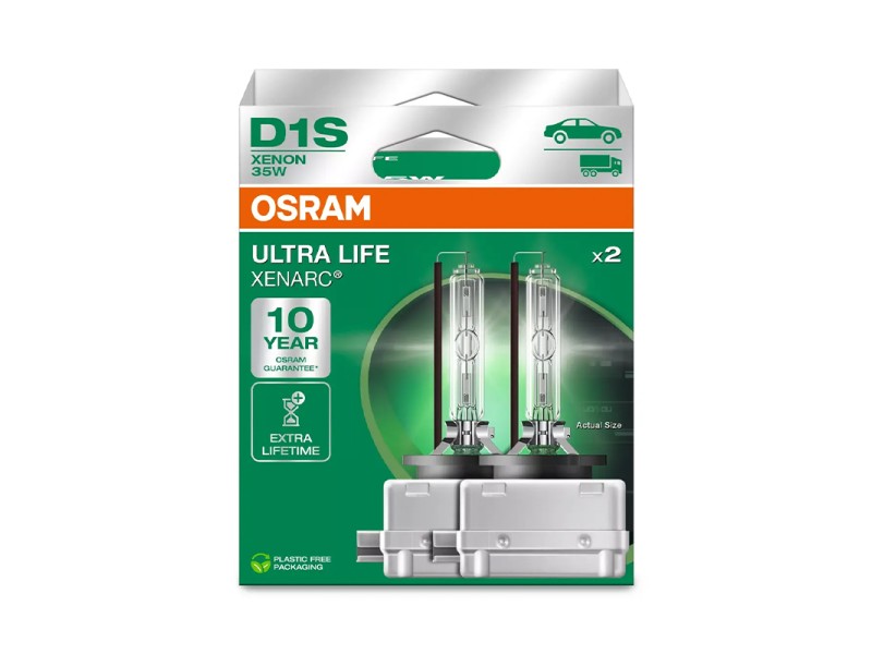 Kit 2 Lámparas Xenons D1S 85V/35W OSRAM Ultra Life Xenarc® HB Kit 2 Lámparas Xenons D1S 85V/35W OSRAM Ultra Life Xenarc® HB