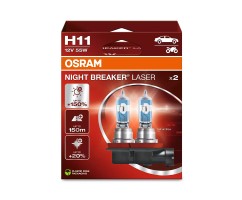 Kit 2 Lámparas H11 12V/55W OSRAM Night Beaker® Laser HB