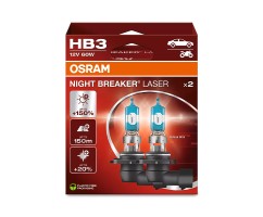 Kit 2 Lampes HB3 12V/60W OSRAM Night Breaker® Laser HB