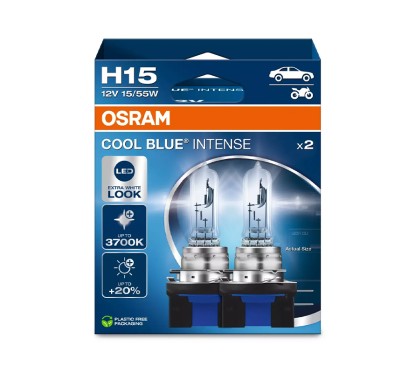 Kit 2 Lâmpadas H15 12V 55/15W OSRAM Cool Blue Intense® NEXT GEN HB
