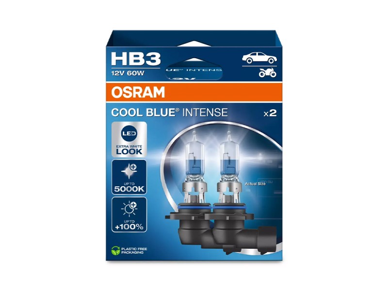 Kit 2 Lamps HB3 12V/60W OSRAM Cool Blue Intense® NEXT GEN HB Kit 2 Lamps HB3 12V/60W OSRAM Cool Blue Intense® NEXT GEN HB