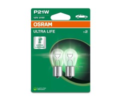 Kit 2 Lamps P21W 12V/21W OSRAM Ultra Life® Blister