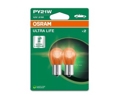 Kit 2 Lâmpadas PY21W 12V/21W OSRAM Ultra Life® Blister