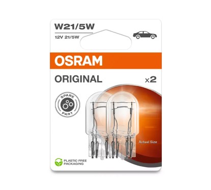 Kit 2 Lampes W21/5W 12V 21/5W OSRAM Original Line® Blister