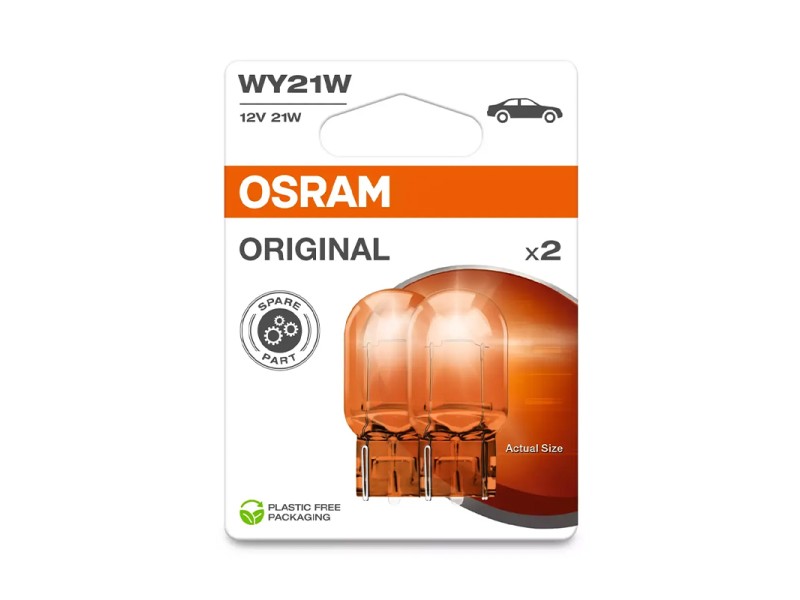 Kit 2 Lámparas WY21W 12V 21/5W OSRAM Original Line® Blister Kit 2 Lámparas WY21W 12V 21/5W OSRAM Original Line® Blister
