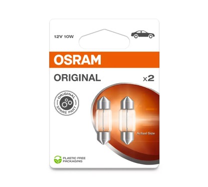 Kit 2 Lampes SV8.5-8 | 31 mm 12V/10W OSRAM Original Line® Blister