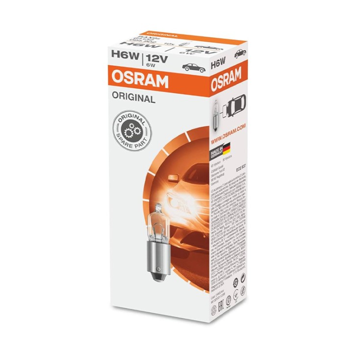 Kit 10 Lámparas H6W 12V/6W OSRAM Original Line®