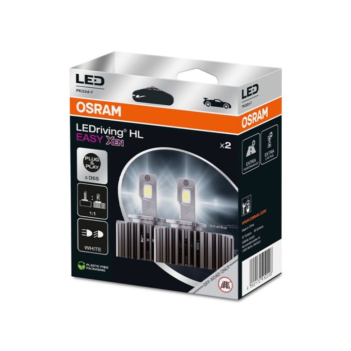 Kit 2 Lampes LED D5S 12V/50W OSRAM OSRAM LEDriving® HL Easy Xen
