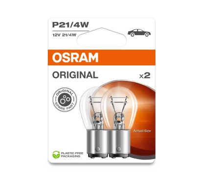 Kit 2 Lampes P21/4W 12V 21/4W OSRAM Original Line® Blister