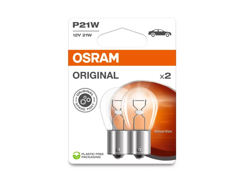 Kit 2 Lampes P21W 12V/21W OSRAM Original Line® Blister Kit 2 Lampes P21W 12V/21W OSRAM Original Line® Blister