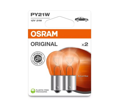 Kit 2 Lampes PY21W 12V/21W OSRAM Original Line® Blister