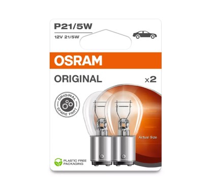 Kit 2 Lampes P21/5W 12V 21/5W OSRAM Original Line® Blister