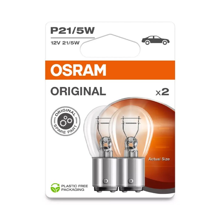 Kit 2 Lampes P21/5W 12V 21/5W OSRAM Original Line® Blister