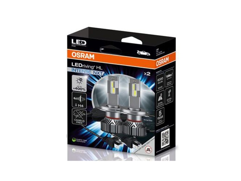 Kit 2 Lâmpadas LED H4 12V/27W OSRAM LEDriving HL INTENSE NXT Kit 2 Lâmpadas LED H4 12V/27W OSRAM LEDriving HL INTENSE NXT