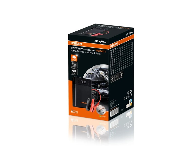 Battery Jumper 12000mAh OSRAM BATTERYjumpstart 1000TI Battery Jumper 12000mAh OSRAM BATTERYjumpstart 1000TI