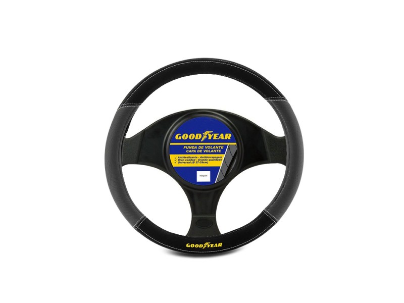 Cobertura Volante Alcantara Cinza Goodyear