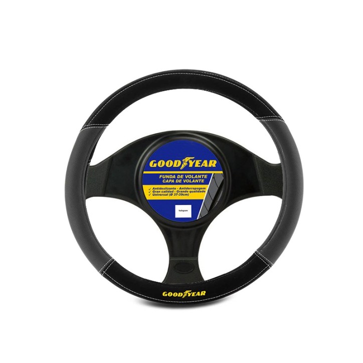 Steering Wheel Alcantara Cover Gray Goodyear