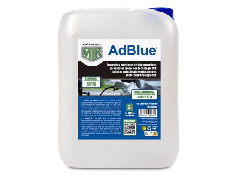Aditivo Adblue 5 Litros Con Tubo Aditivo Adblue 5 Litros Con Tubo