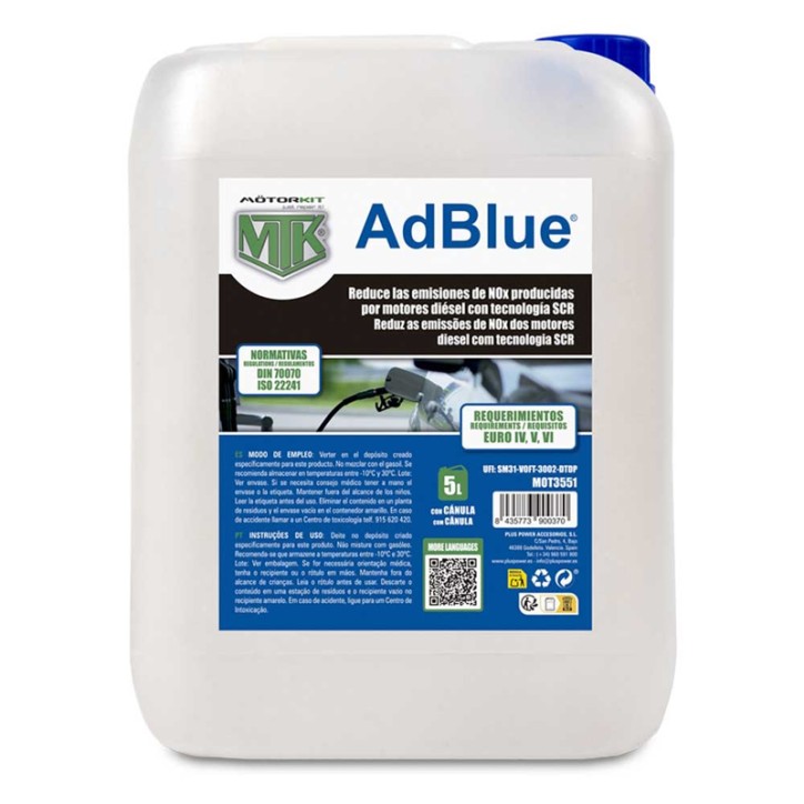 Aditivo Adblue 5 Litros Con Tubo