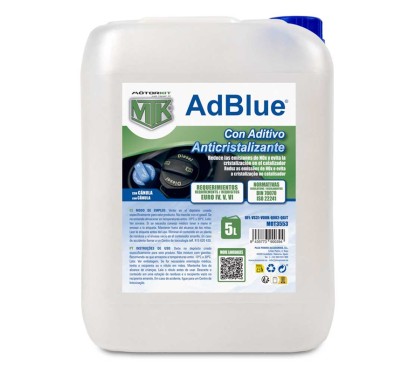Aditivo Adblue Anticristales 5 Litros Con Tubo