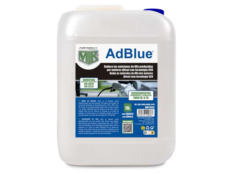 Aditivo Adblue 10 Litros Con Tubo Aditivo Adblue 10 Litros Con Tubo