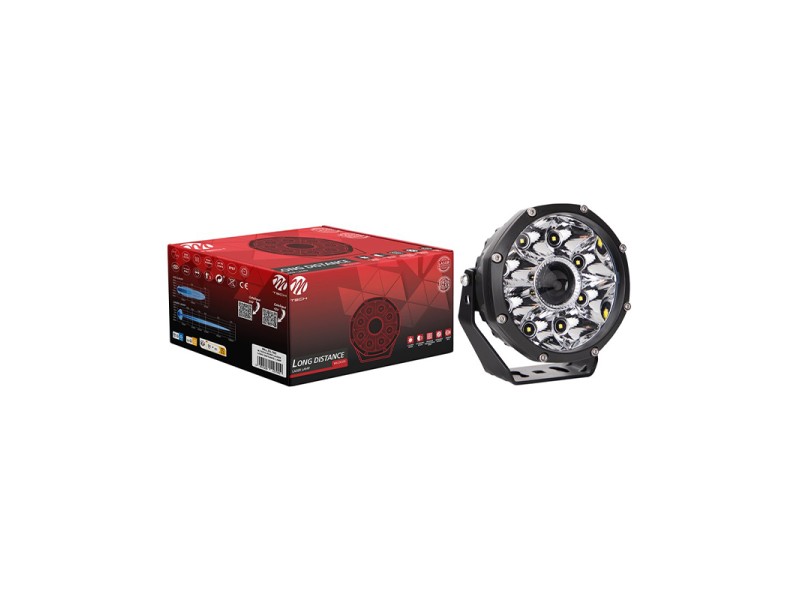 Phare Rond LED 45W 12/24V M-TECH WORK LASER LONG DISTANCE Phare Rond LED 45W 12/24V M-TECH WORK LASER LONG DISTANCE