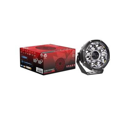 Phare Rond LED 45W 12/24V M-TECH WORK LASER LONG DISTANCE