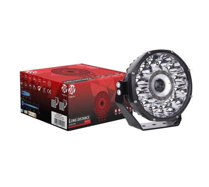 Phare Rond LED 150W 12/24V M-TECH WORK LASER LONG DISTANCE