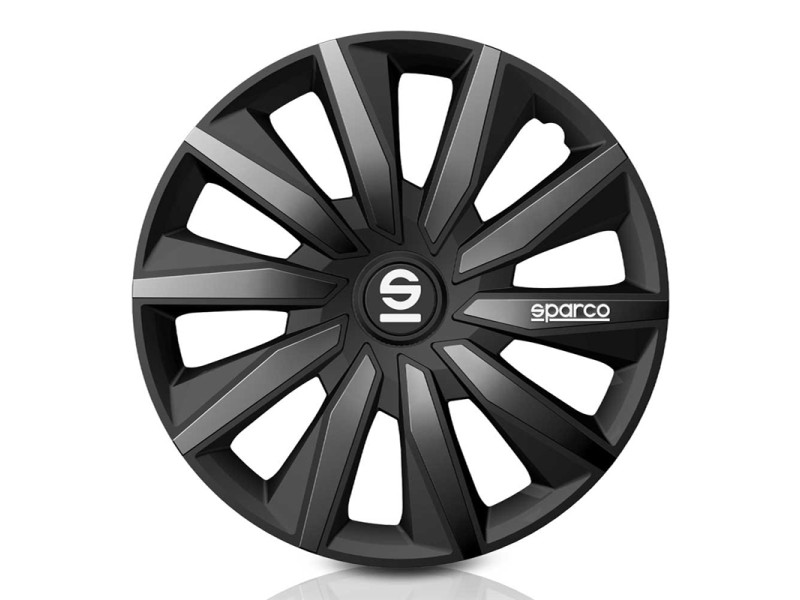 Juego Tapacubos MILANO 15'' SPARCO Corsa Negro Juego Tapacubos MILANO 15'' SPARCO Corsa Negro