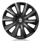 Juego Tapacubos MILANO 15'' SPARCO Corsa Negro Juego Tapacubos MILANO 15'' SPARCO Corsa Negro