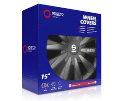 Juego Tapacubos MILANO 15'' SPARCO Corsa Negro