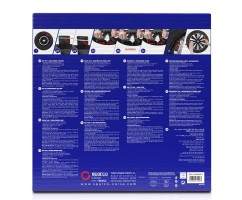 Juego Tapacubos MILANO 14'' SPARCO Corsa Negro y Plata
