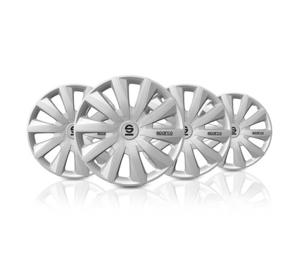 Tampões de Roda MILANO 15'' SPARCO Corsa Prata
