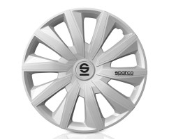 Jeu Enjoliveurs MILANO 15'' SPARCO Corsa Gris