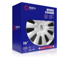 Tampões de Roda MILANO 15'' SPARCO Corsa Prata