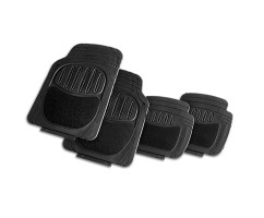 Kit Tapetes PVC e Alcatifa - LUCCA - Preto