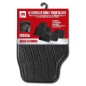 Jeu de 4 Tapis en PVC & Carpet - CAPRI - Noir Jeu de 4 Tapis en PVC & Carpet - CAPRI - Noir