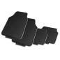 Jeu de 4 Tapis en PVC - SORRENTO - Noir Jeu de 4 Tapis en PVC - SORRENTO - Noir