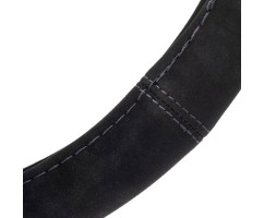 Cobertura de Volante Nubuck Preto